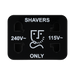 BG Evolve Black Chrome Dual Voltage Shaver Socket PCDBC20B