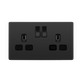 BG Evolve Black Chrome 13A Double Socket PCDBC22B