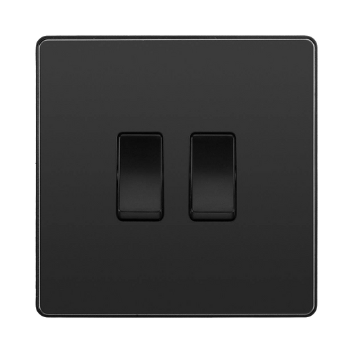 BG Evolve Black Chrome 2G Intermediate Light Switch PCDBC2GINTB
