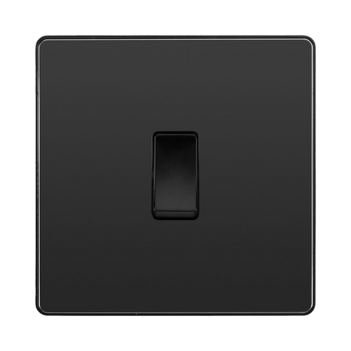 BG Evolve Black Chrome 20A Double Pole Switch PCDBC30B