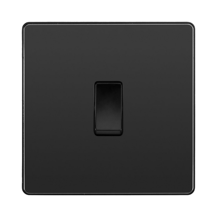BG Evolve Black Chrome 20A Double Pole Switch PCDBC30B