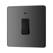 BG Evolve Polycarbonate Black Chrome 20A Double Pole Switch with Neon PCDBC31B Available From RS Electrical right side
