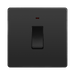 BG Evolve Black Chrome 20A Double Pole Switch with LED PCDBC31B