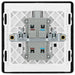 BG Evolve Polycarbonate Black Chrome 20A Double Pole Switch with Neon PCDBC31B Available From RS Electrical back side