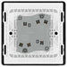 BG Evolve Polycarbonate Black Chrome 2G Wide Rocker Light Switch PCDBC42WB Available From RS Electrical back side