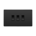 BG Evolve Black Chrome 3G 2W Light Switch PCDBC432B