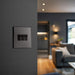 BG Evolve Polycarbonate Black Chrome 3G Light Switch PCDBC43B Available From RS Electrical interior
