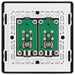BG Evolve Polycarbonate Black Chrome Double Satellite Socket PCDBC612B Available From RS Electrical back side