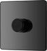 BG Evolve Polycarbonate Black Chrome 1G Dimmer Switch PCDBC81B Available From RS Electrical right side