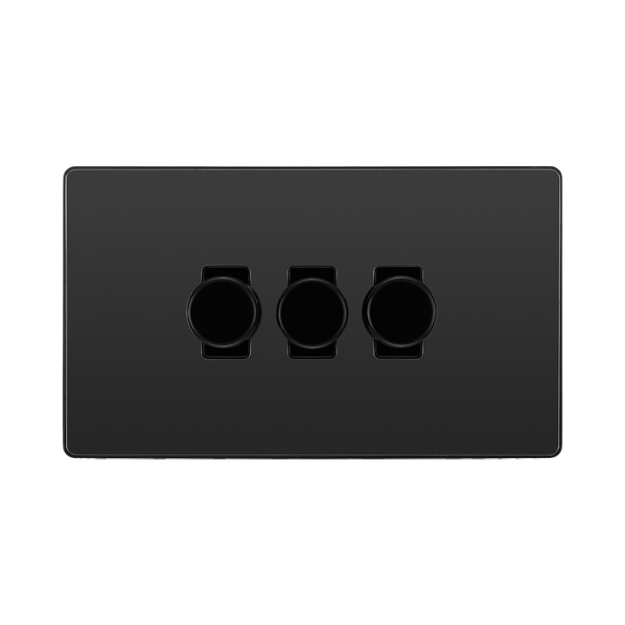 BG Evolve Black Chrome 3G Dimmer Switch PCDBC83B