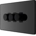 BG Evolve Polycarbonate Black Chrome 3G Dimmer Switch PCDBC83B Available From RS Electrical right side