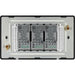 BG Evolve Polycarbonate Black Chrome 3G Dimmer Switch PCDBC83B Available From RS Electrical back side