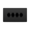 BG Evolve Black Chrome 4G Dimmer Switch PCDBC84B