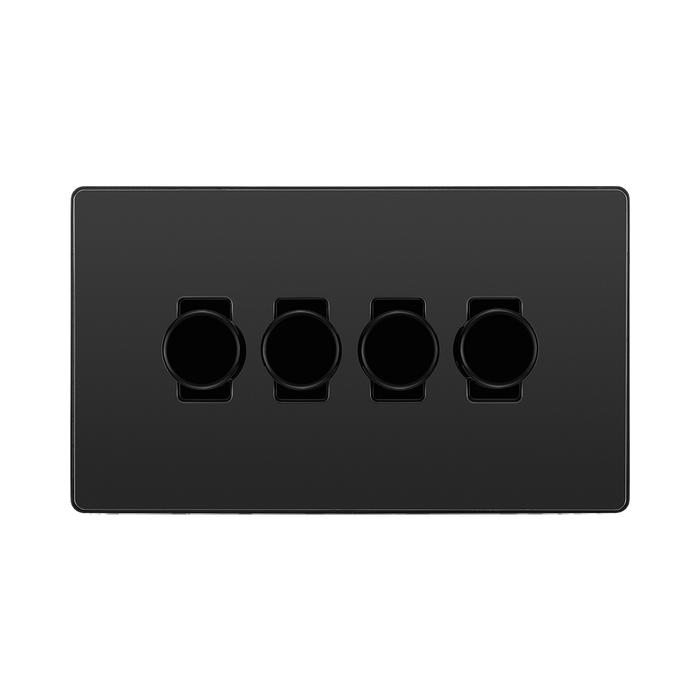 BG Evolve Black Chrome 4G Dimmer Switch PCDBC84B