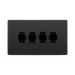 BG Evolve Black Chrome 4G Dimmer Switch PCDBC84B