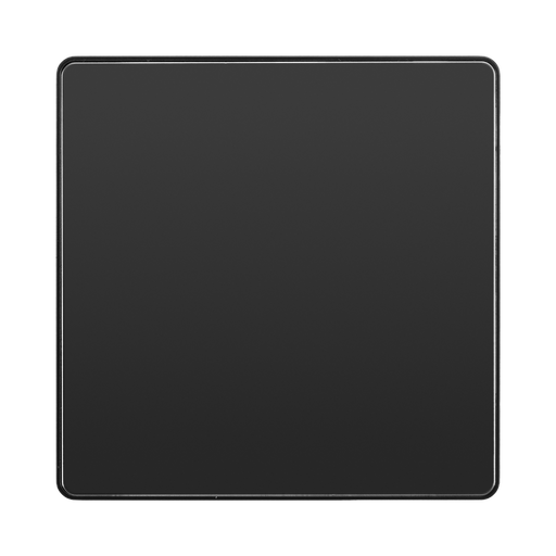 BG Evolve Black Chrome Single Blank Plate PCDBC94B