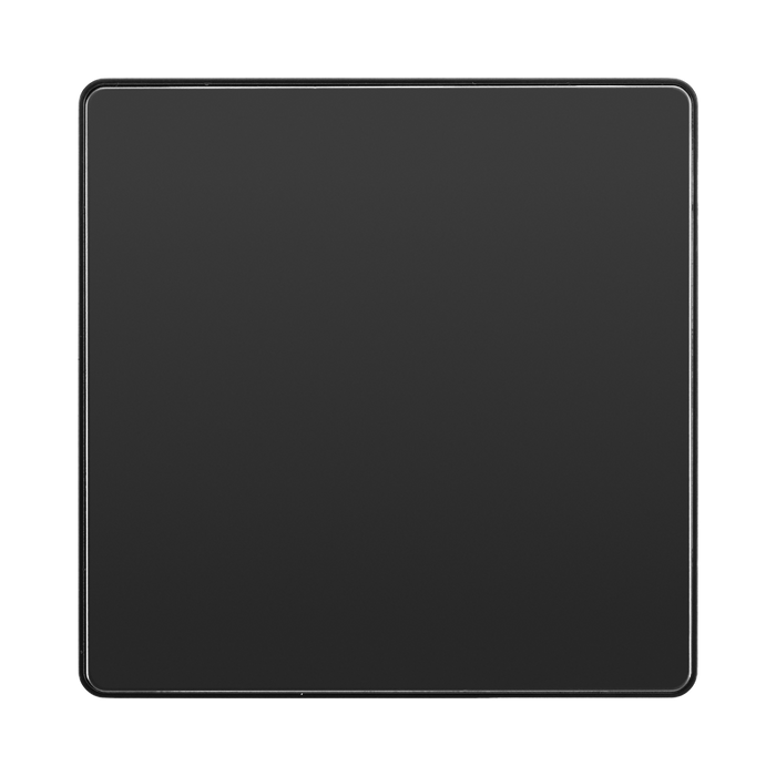 BG Evolve Black Chrome Single Blank Plate PCDBC94B