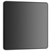 BG Evolve Black Chrome Single Blank Plate PCDBC94B left side