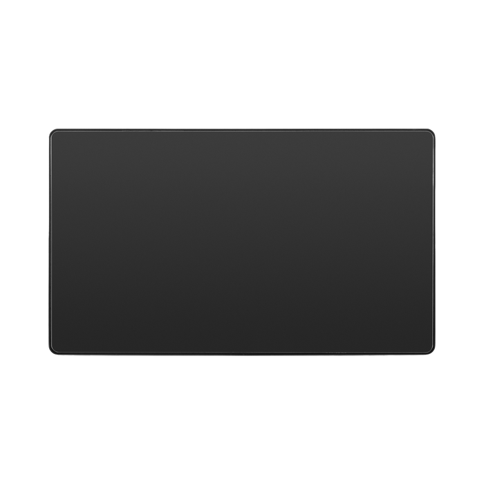 BG Evolve Black Chrome Double Blank Plate PCDBC95B