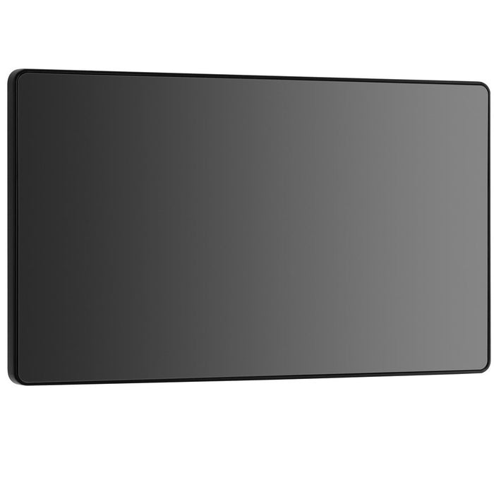 BG Evolve Black Chrome Double Blank Plate PCDBC95B left side