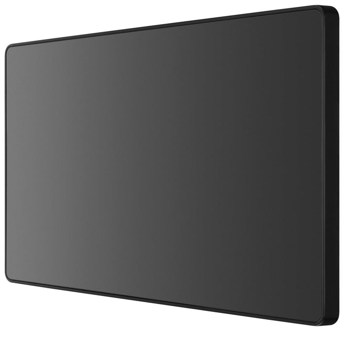 BG Evolve Black Chrome Double Blank Plate PCDBC95B right side
