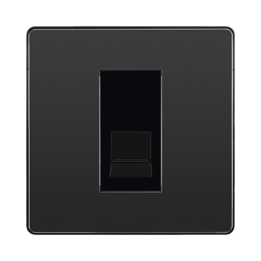 BG Evolve Black Chrome Master Telephone Socket PCDBCBTM1B
