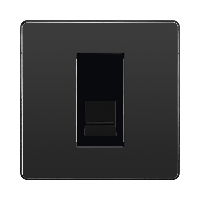 BG Evolve Black Chrome Master Telephone Socket PCDBCBTM1B