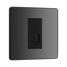 BG Evolve Polycarbonate Black Chrome Master Telephone Socket PCDBCBTM1B Available From RS Electrical left side