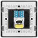 BG Evolve Polycarbonate Black Chrome Master Telephone Socket PCDBCBTM1B Available From RS Electrical back side