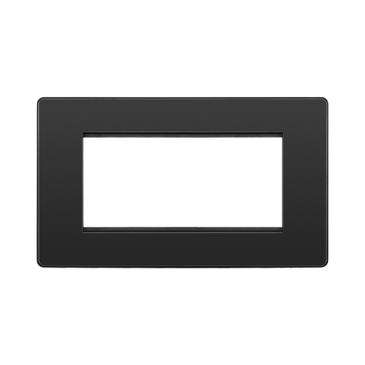 BG Evolve Black Chrome 4G Euro Module Plate PCDBCEMR4B