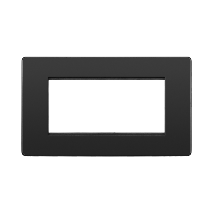BG Evolve Black Chrome 4G Euro Module Plate PCDBCEMR4B