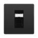 BG Evolve Black Chrome RJ45 Cat6 Data Outlet PCDBCRJ4516B