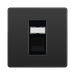 BG Evolve Black Chrome RJ45 Cat5E Data Outlet PCDBCRJ451B