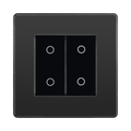 BG Evolve Black Chrome 2G Secondary Touch Dimmer Switch PCDBCTDS2B