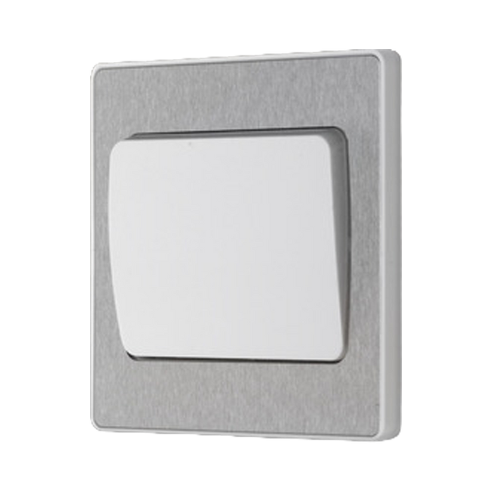 Additional view 13 of BG Evolve Brushed Steel 1G 2W Wide Rocker Light Switch