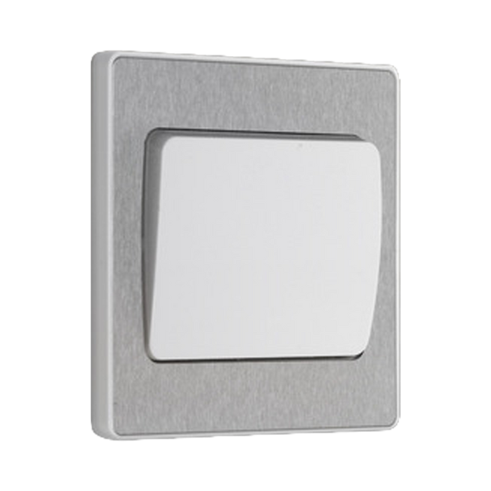 Additional view 14 of BG Evolve Brushed Steel 1G 2W Wide Rocker Light Switch