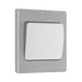 Additional view 14 of BG Evolve Brushed Steel 1G 2W Wide Rocker Light Switch