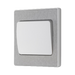 Additional view 15 of BG Evolve Brushed Steel 1G 2W Wide Rocker Light Switch