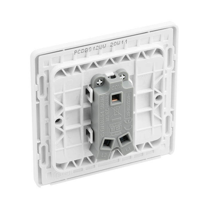 Additional view 5 of BG Evolve Brushed Steel 1G 2W Wide Rocker Light Switch