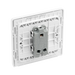 Additional view 5 of BG Evolve Brushed Steel 1G 2W Wide Rocker Light Switch