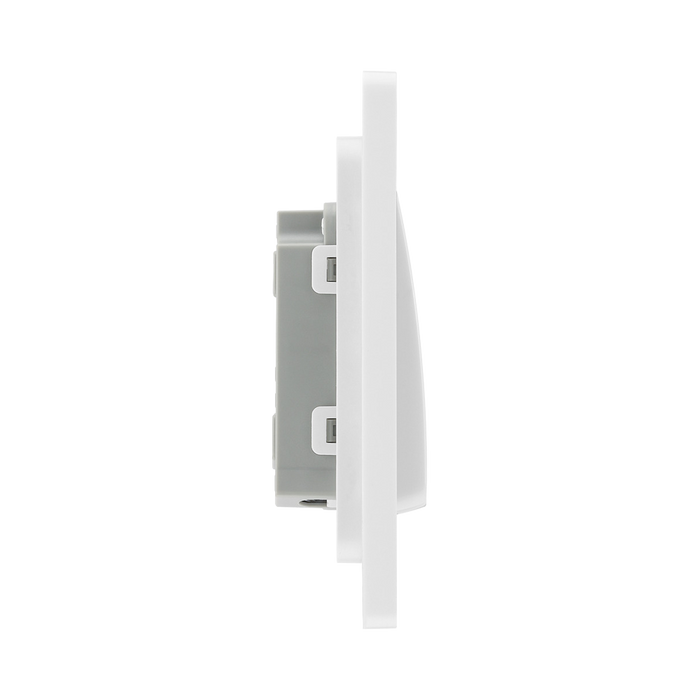 Additional view 7 of BG Evolve Brushed Steel 1G 2W Wide Rocker Light Switch