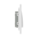 Additional view 7 of BG Evolve Brushed Steel 1G 2W Wide Rocker Light Switch