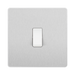 BG Evolve Brushed Steel 1G 2W Light Switch PCDBS12W