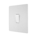 Rear view of BG Evolve Brushed Steel Intermediate Light Switch