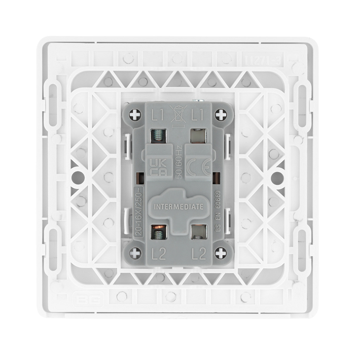 Additional view 6 of BG Evolve Brushed Steel Intermediate Light Switch