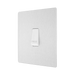 Rear view of BG Evolve Brushed Steel 10A Retractive Press Switch