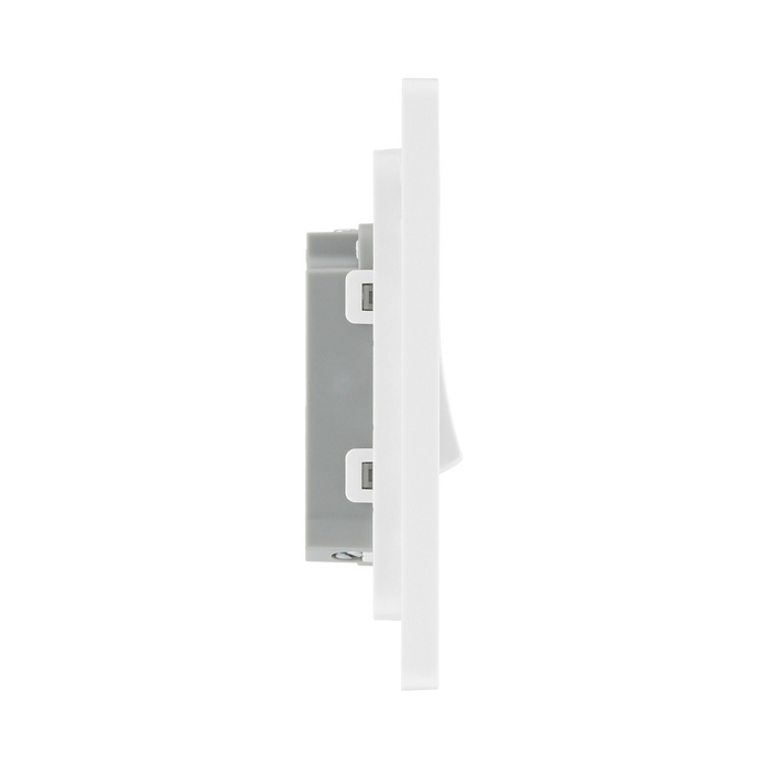 Additional view 7 of BG Evolve Brushed Steel 10A Retractive Press Switch