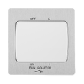 BG Evolve Brushed Steel 10A Fan Isolator Switch PCDBS15W