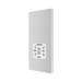 Rear view of BG Evolve Brushed Steel Dual Voltage Shaver Socket