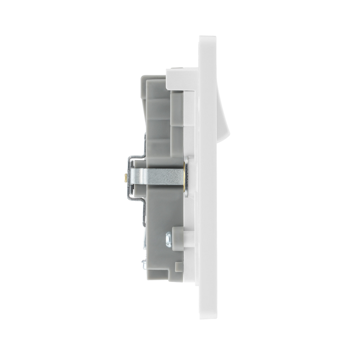 Additional view 7 of BG Evolve Brushed Steel 13A Double USB Socket with 22W A+C Ports